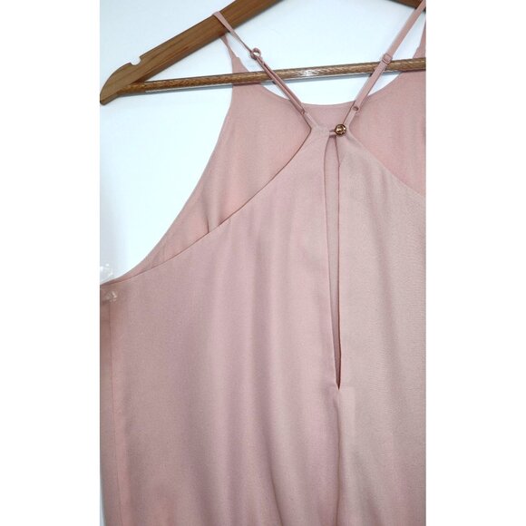 WAYF Womens Pink Sleeveless Halter Bodysuit Size M Adjustable Straps Coquette - Picture 7 of 8